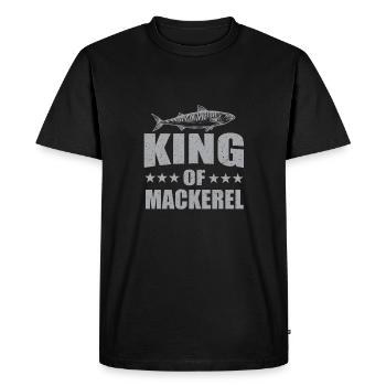 Roi du maquereau - T-shirt Premium bio Homme - noir - Devant - Nico (187cm)