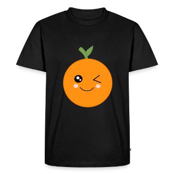 Oranges Fruits Fruits Costume Carnaval Carnaval - T-shirt Premium bio Homme - noir - Devant - Nico (187cm)