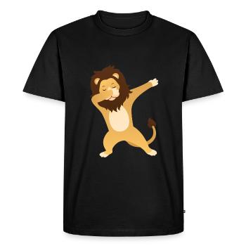 Lion Dab Dance - Cool Gift - T-shirt Premium bio Homme - noir - Devant - Nico (187cm)