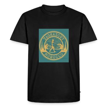 SURFING IN TAGHAZOUT - T-shirt Premium bio Homme - noir - Devant - Nico (187cm)