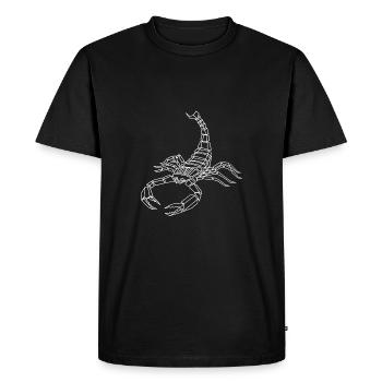 Signe astrologique du Scorpion - T-shirt Premium bio Homme - noir - Devant - Nico (187cm)