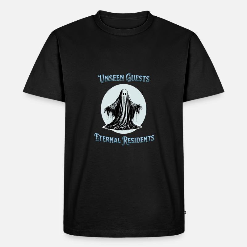 Unsichtbare Gäste, ewige Bewohner - Männer Premium Bio T-Shirt - Schwarz