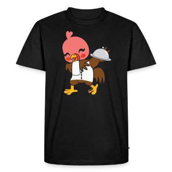 Thanksgiving Turquie Dîner Servir Amateur de nourriture - T-shirt Premium bio Homme - noir - Devant - Nico (187cm)