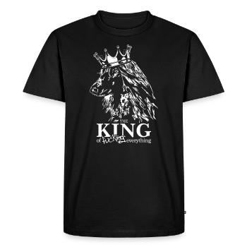 Lévrier AFGHAN Roi de tout Wilsigns - T-shirt Premium bio Homme - noir - Devant - Nico (187cm)