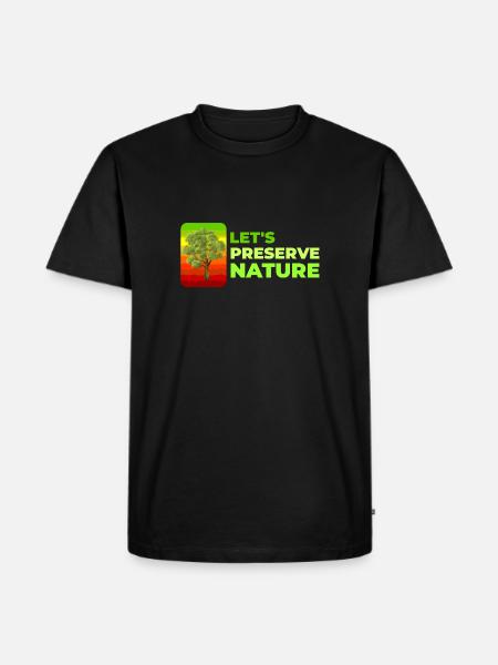 Let's preserve nature - Men's Premium Organic T-Shirt - black