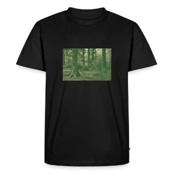 Forêt de rêveurs - T-shirt Premium bio Homme - noir - Devant - Nico (187cm)