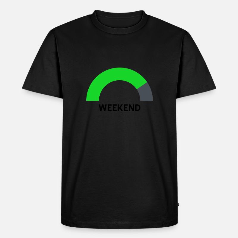 weekend loading - Männer Premium Bio T-Shirt - Schwarz