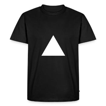 Triangle Triangle White - Men's Premium Organic T-Shirt - black - Front - Nico (187cm)
