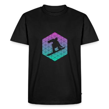 snowboarders - Men's Premium Organic T-Shirt - black - Front - Nico (187cm)