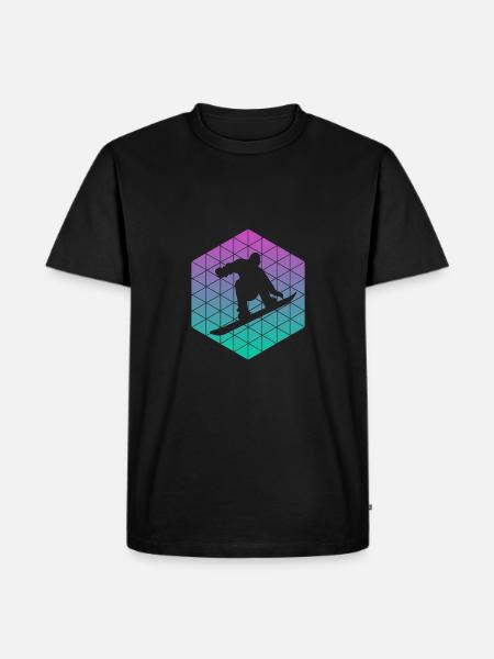 snowboarders - Men's Premium Organic T-Shirt - black