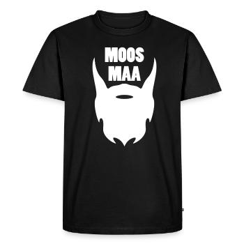 Moosmaa Vogtland Hipster Barbe Cadeau - T-shirt Premium bio Homme - noir - Devant - Nico (187cm)