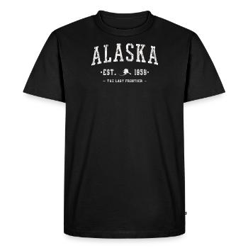 Alaska - T-shirt Premium bio Homme - noir - Devant - Nico (187cm)