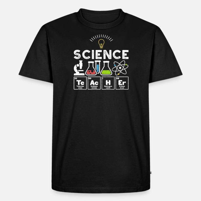 Professeur de sciences - Sciences - T-shirt Premium bio Homme - noir