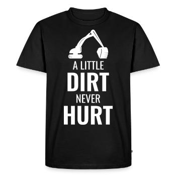 Excavator Backhoe Heavy Equipment Operator Funny - Men's Premium Organic T-Shirt - black - Front - Nico (187cm)