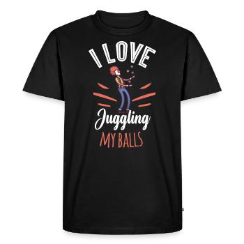 Motif de cirque pour les fans de Krimes et de clowns - T-shirt Premium bio Homme - noir - Devant - Nico (187cm)