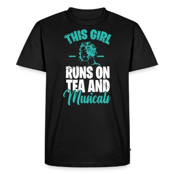 Motif de théâtre pour les acteurs de théâtre - T-shirt Premium bio Homme - noir - Devant - Nico (187cm)