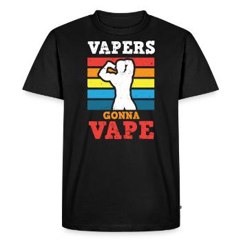 Cigarette électrique E-Cigarette E-Shisha Vape - T-shirt Premium bio Homme - noir - Devant - Nico (187cm)