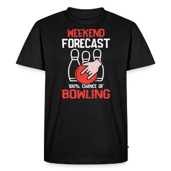 Bowling Bowling Ball Bowling Alley Strike - T-shirt Premium bio Homme - noir - Devant - Nico (187cm)