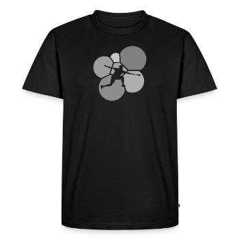 Badminton Serve Badminton Player - T-shirt Premium bio Homme - noir - Devant - Nico (187cm)