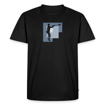 Lacrosse Crosse Lacrosse Raquette - T-shirt Premium bio Homme - noir - Devant - Nico (187cm)