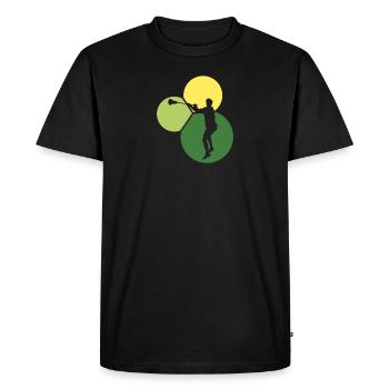 LSM Lacrosse - T-shirt Premium bio Homme - noir - Devant - Nico (187cm)