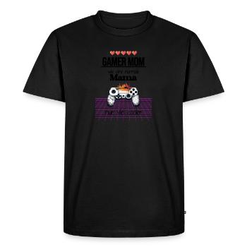 Meilleur cadeau de fête des mères maman Gamer Mom - T-shirt Premium bio Homme - noir - Devant - Nico (187cm)