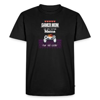 Meilleur cadeau de fête des mères maman Gamer Mom - T-shirt Premium bio Homme - noir - Devant - Nico (187cm)