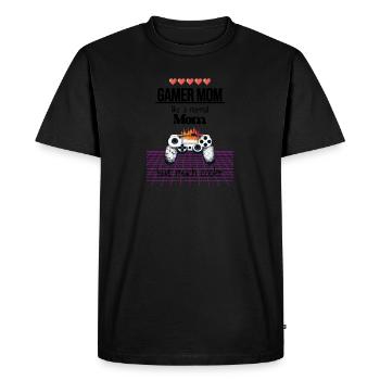 Meilleur cadeau de fête des mères maman Gamer Mom - T-shirt Premium bio Homme - noir - Devant - Nico (187cm)