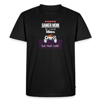 Meilleur cadeau de fête des mères maman Gamer Mom - T-shirt Premium bio Homme - noir - Devant - Nico (187cm)