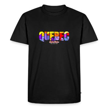 Quebec City - Capital of Quebec Canada - T-shirt Premium bio Homme - noir - Devant - Nico (187cm)