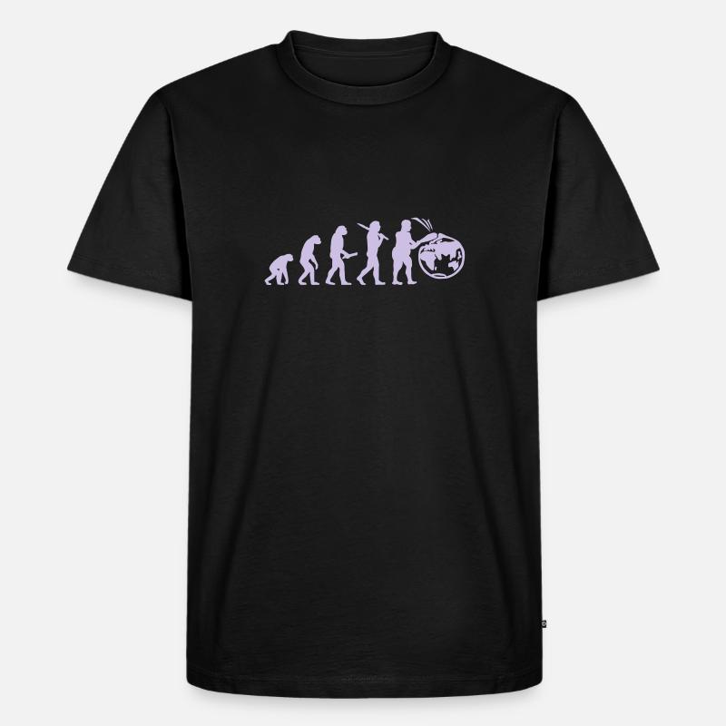 Evolution Planeten Erde Welt - Männer Premium Bio T-Shirt - undefined