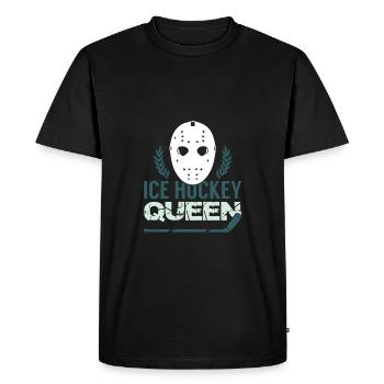 Reine du hockey sur glace - T-shirt Premium bio Homme - noir - Devant - Nico (187cm)