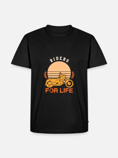 Motorcycle Riders - Men's Premium Organic T-Shirt - black