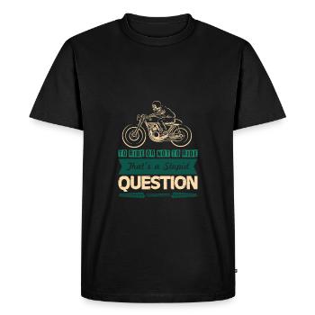 Moto Cool Dicton - T-shirt Premium bio Homme - noir - Devant - Nico (187cm)