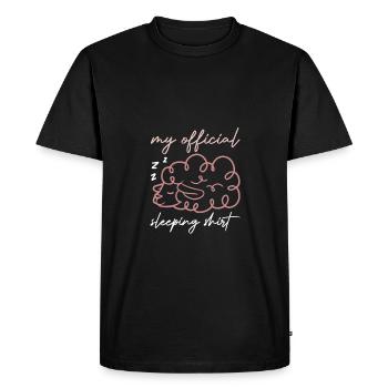 T-shirt de sommeil - T-shirt Premium bio Homme - noir - Devant - Nico (187cm)