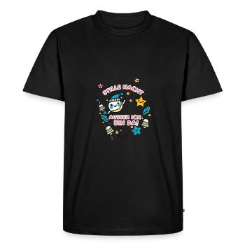 Idée cadeau de Noël Douce Nuit Enfants - T-shirt Premium bio Homme - noir - Devant - Nico (187cm)