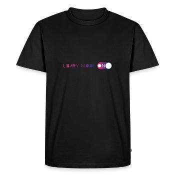 Book Books Funny Saying Gift Read Reader - Men's Premium Organic T-Shirt - black - Front - Nico (187cm)