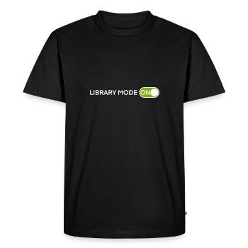 Book Books Funny Saying Gift Read Reader - Men's Premium Organic T-Shirt - black - Front - Nico (187cm)