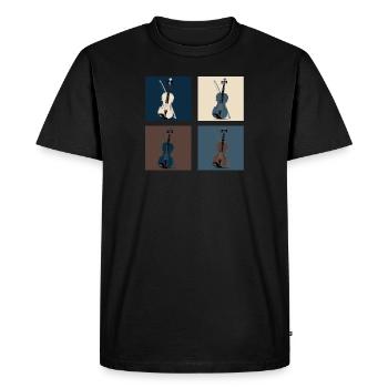 Cello - Men's Premium Organic T-Shirt - black - Front - Nico (187cm)