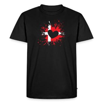 Denmark - Men's Premium Organic T-Shirt - black - Front - Nico (187cm)
