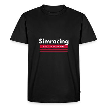 Simracer, Simracing, Gaming, Passion Gift - Men's Premium Organic T-Shirt - black - Front - Nico (187cm)