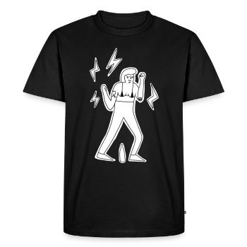 Techno danseuse - T-shirt Premium bio Homme - noir - Devant - Nico (187cm)