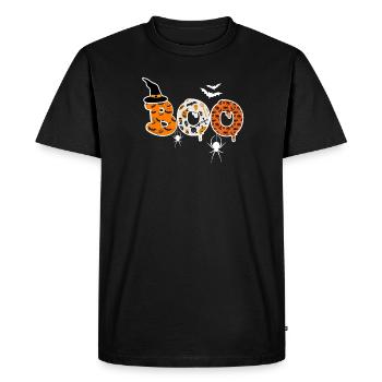Halloween Boo for creepy ghosts and witches - Men's Premium Organic T-Shirt - black - Front - Nico (187cm)