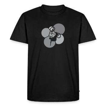 Dirt Downhill VTT Downhiller - T-shirt Premium bio Homme - noir - Devant - Nico (187cm)