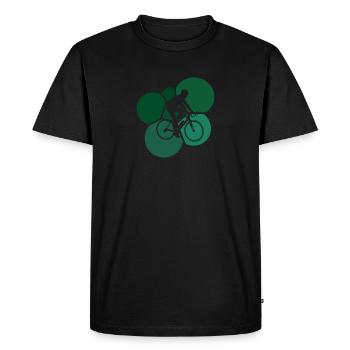 Radfoan Rad Cyclist Wheel - Men's Premium Organic T-Shirt - black - Front - Nico (187cm)