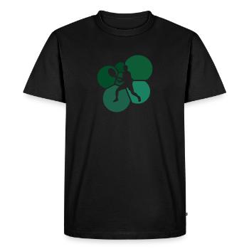 Tennis Backhand Tenni Racket - Men's Premium Organic T-Shirt - black - Front - Nico (187cm)