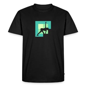 Yoga Mantra Vinyasa - T-shirt Premium bio Homme - noir - Devant - Nico (187cm)
