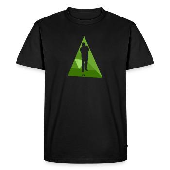 Golf Golfer Golf Ball Golfer - Men's Premium Organic T-Shirt - black - Front - Nico (187cm)