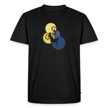 Trail Trail - T-shirt Premium bio Homme - noir - Devant - Nico (187cm)