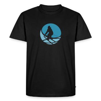 Ski Ski Ski - T-shirt Premium bio Homme - noir - Devant - Nico (187cm)